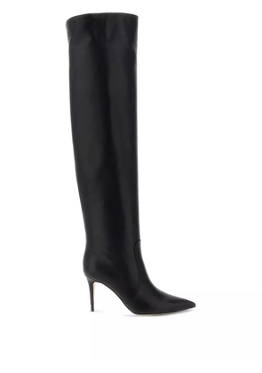 Gianvito Rossi 85mm Hansen Cuissard pointed-toe boots - Black
