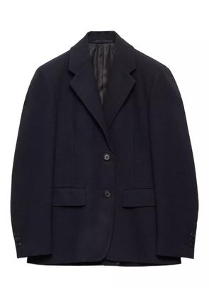 Prada single-breasted rush stitch jacket - Blue