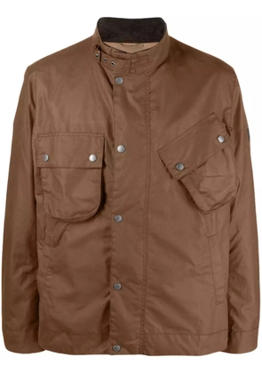Barbour buckle-collar cotton lightweight jacket - Brown