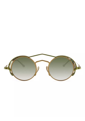 Rigards round-frame double-bridge sunglasses - Gold