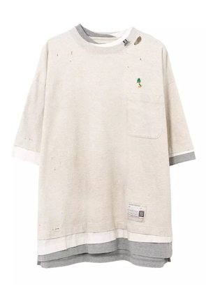 Maison MIHARA YASUHIRO layered pocket T-shirt - Neutrals