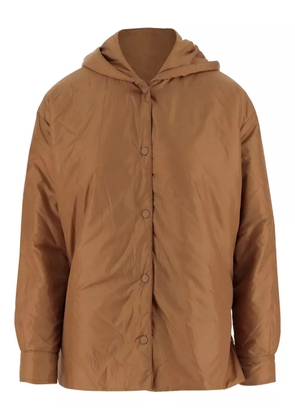 ASPESI hooded button-fastening jacket - Brown