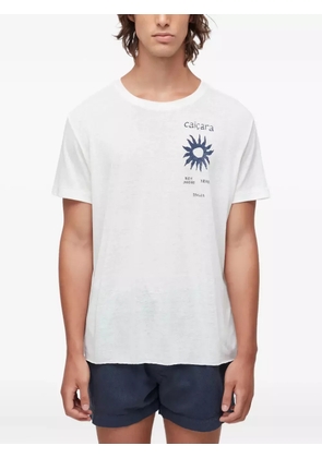Osklen sun-motif T-shirt - White