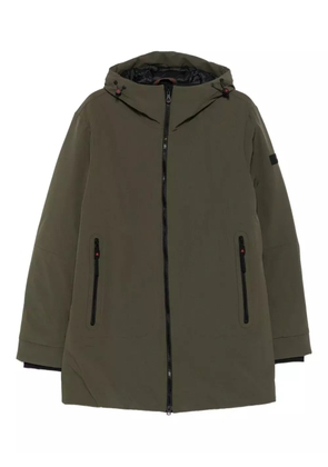 Peuterey hooded zip-front coat - Green