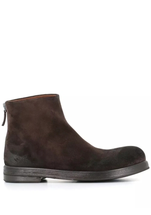 Marsèll round-toe leather boots - Brown