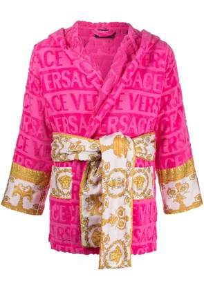 Versace I Love Baroque short robe - Pink