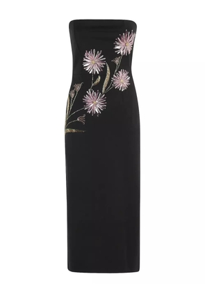 STAUD Brooke Dahlia Daydream midi dress - Black