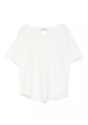 Bruno Manetti boat-neck T-shirt - White