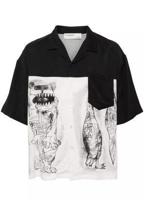 DOMREBEL graphic print shirt - Blue