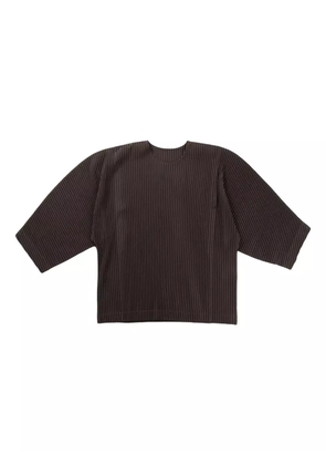 Homme Plissé Issey Miyake pleated jumper - Brown