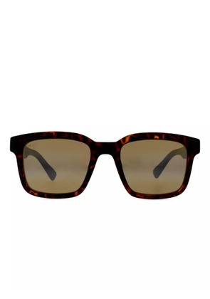 Maui Jim Opiopio Af tortoiseshell-square sunglasses - Brown