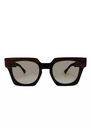 Kador square-frame gradient sunglasses - Brown