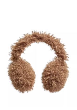 Moncler textured earmuffs - Brown