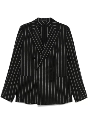 Tagliatore striped blazer - Black