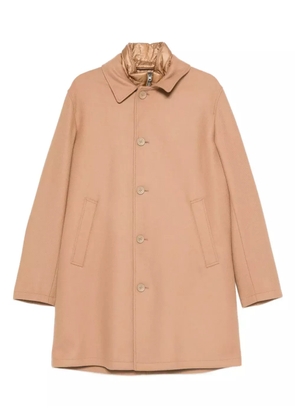 Herno button-fastening wool-blend coat - Brown