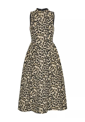 ROTATE BIRGER CHRISTENSEN jacquard midi dress - Neutrals