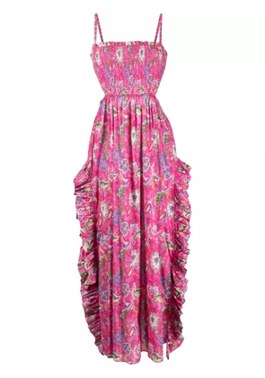 Caroline Constas Margo floral long dress - Pink