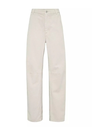 Brunello Cucinelli curved trousers - Neutrals