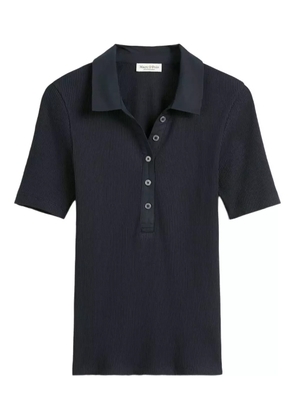 Marc O'Polo ribbed polo shirt - Blue