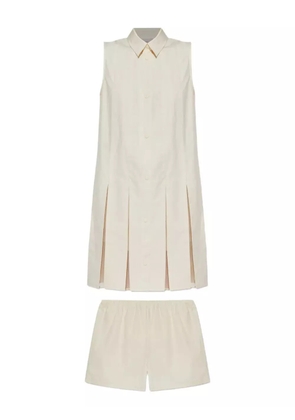 Moncler cotton mini dress - White