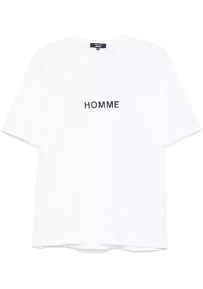 Comme des Garçons Homme logo-print T-shirt - White