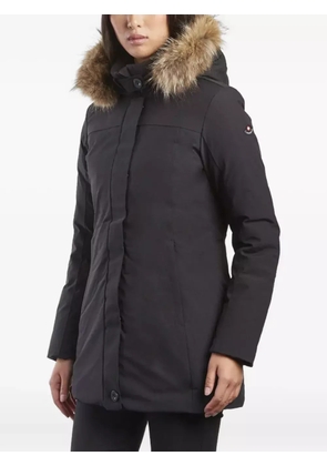 Canadiens fur-trimmed hooded coat - Black