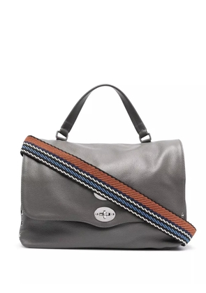 Zanellato Postina leather tote bag - Grey