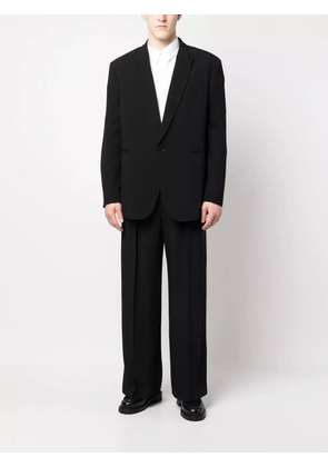 ASPESI high-waisted wide-leg trousers - Black