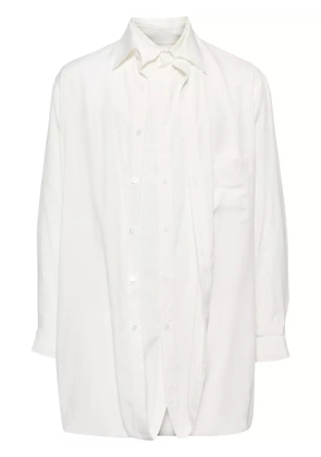 Yohji Yamamoto double-layered shirt - White