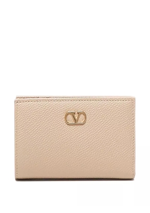 Valentino Garavani V-logo signature leather wallet - Neutrals