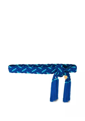 Saint Laurent Pre-Owned braided belt - Blue