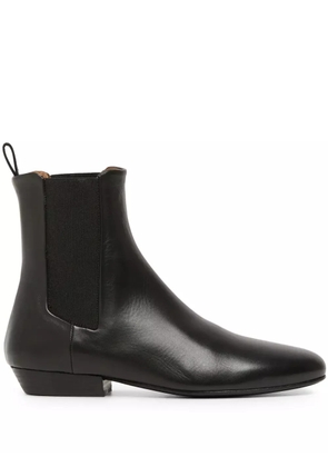 Marsèll Miniblocco almond-toe leather Chelsea Boots - Black