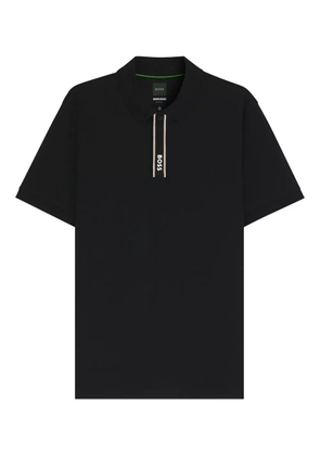 BOSS cotton polo shirt - Black