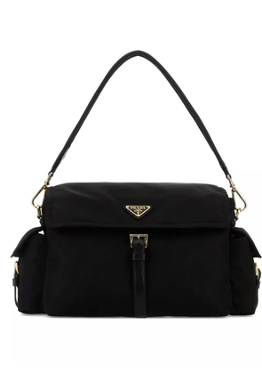 Prada Re-Nylon flap-pocket shoulder bag - Black