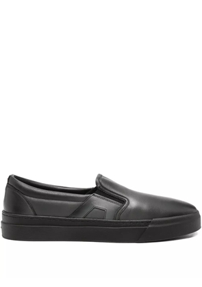 Santoni leather loafers - Black