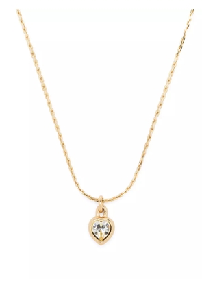 Christian Dior Pre-Owned 1990s heart-pendant necklace - Gold