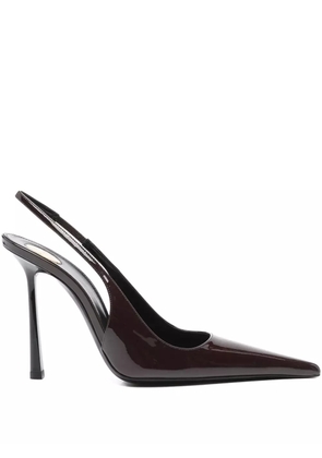 Saint Laurent 110mm Vendome slingback pointed-toe pumps - Brown
