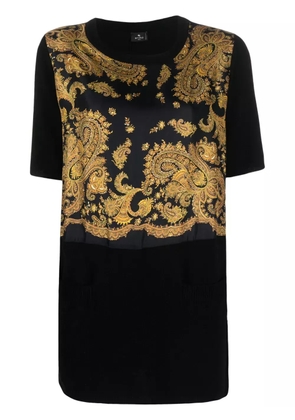 ETRO paisley-print cotton T-Shirt - Black