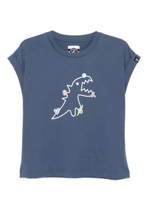 SPORT b. by agnès b. logo-print cotton T-shirt - Blue