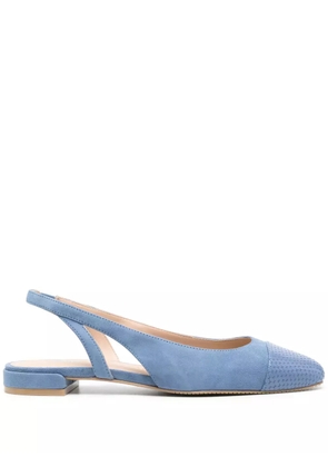 Stuart Weitzman Sleek slingback leather pumps - Blue