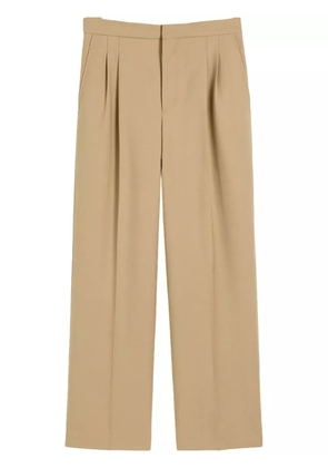 AMI Paris pressed-crease wool trousers - Neutrals