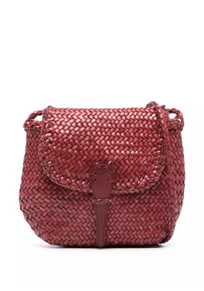 DRAGON DIFFUSION mini City woven crossbody bag - Red