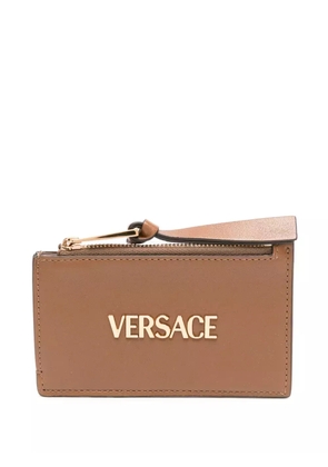Versace leather cardholder - Brown