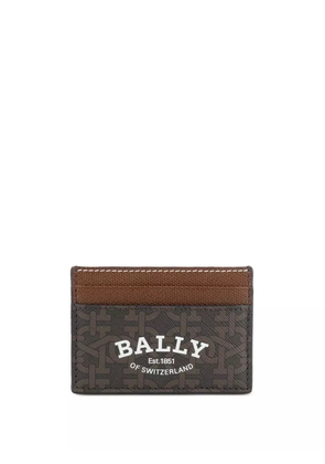 Bally logo print cardholder - Brown