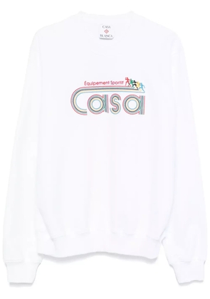 Casablanca Equipement Sportif Embroidered sweatshirt - White
