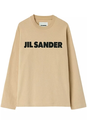 Jil Sander Logo T-Shirt - Brown