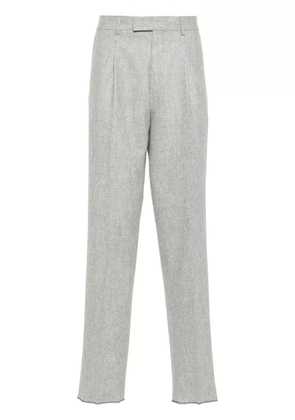 Zegna felted tailored wool trousers - Grey