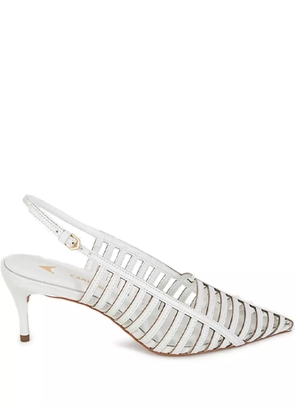 CARRANO 40mm leather pumps - White