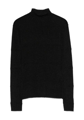 Emporio Armani rib-knit high-neck sweater - Black