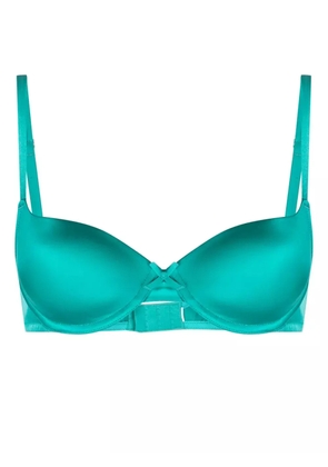 Fleur Du Mal Luxe seamless balconette bra - Green